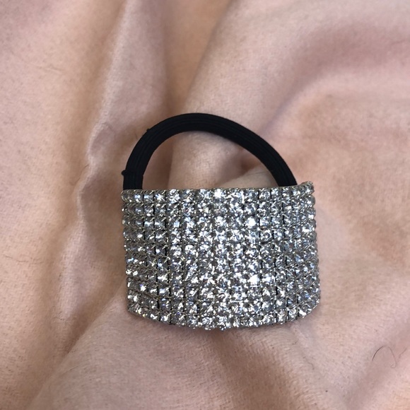 Vintage Rhinestone Pony Tail Holder - Picture 1 of 5